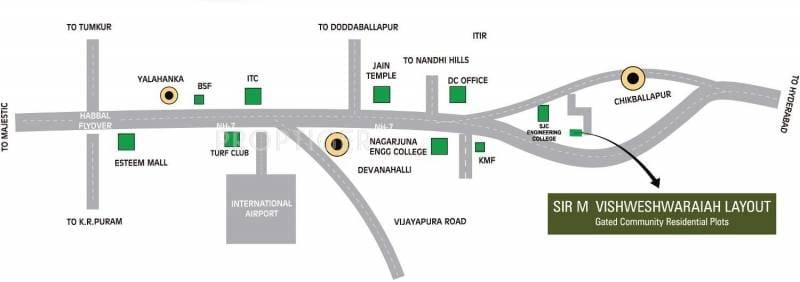 Vishweshwaraya ترتیب نقشہ